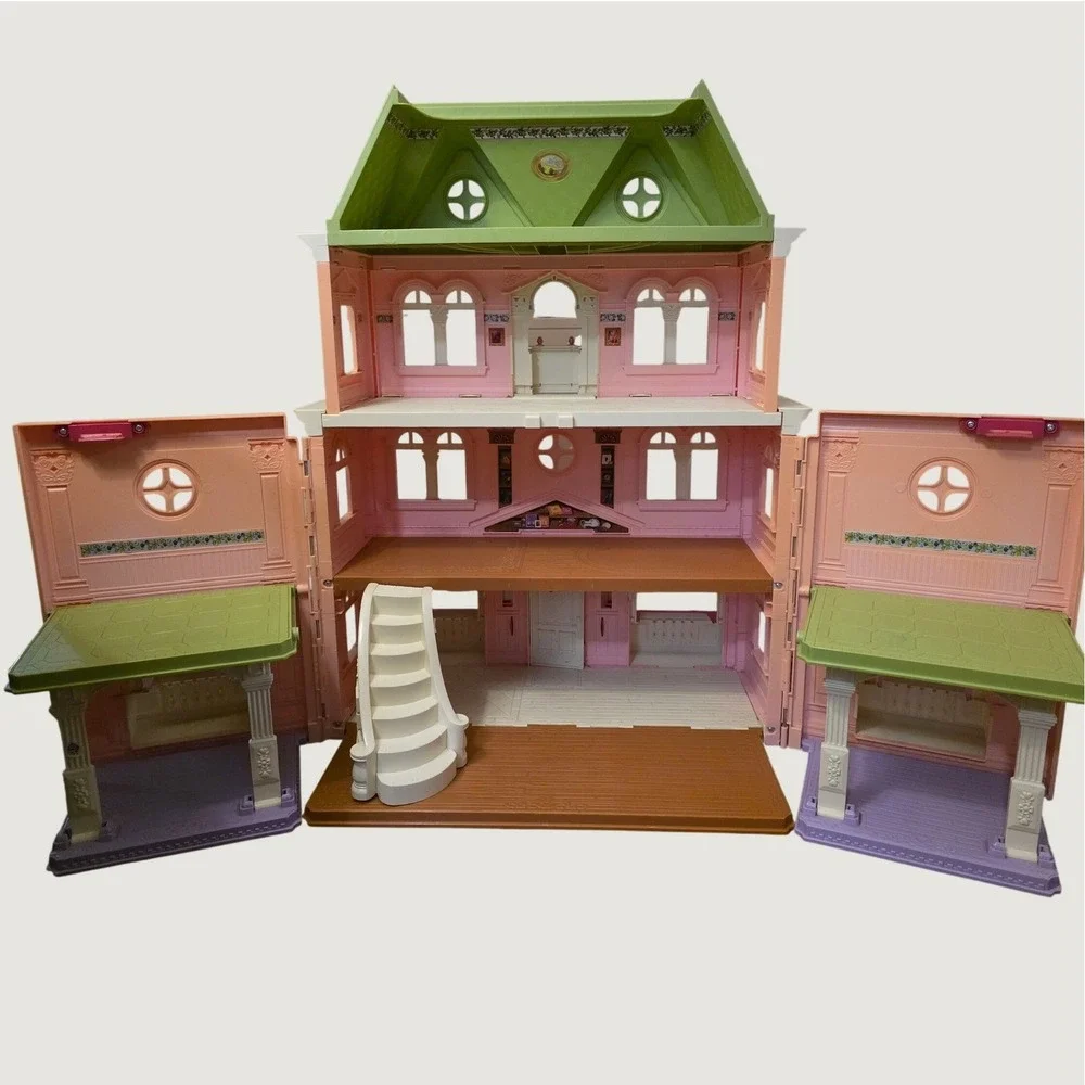 Fisher Price Loving Family Grand Mansion Huge! Pink Needs Cleaning